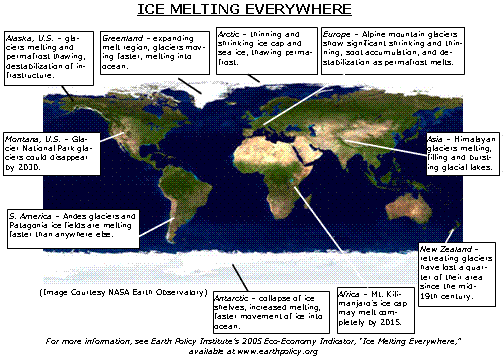 Ice Melting Map