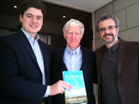 Lester with Edoardo Rivetti & Ricardo Voltolini, publishers of Portuguese Plan B 4.0